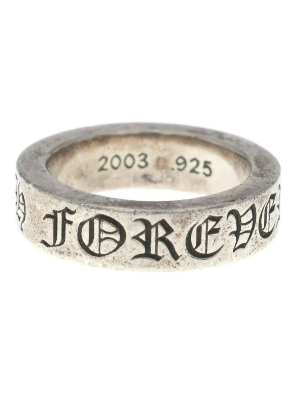 Chrome Hearts Spacer Forever Ring Silver
